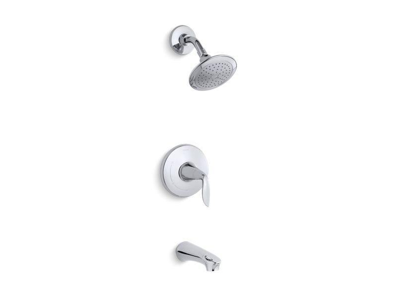 KOHLER TS5318-4-CP Refinia Rite-Temp Bath And Shower Trim With 2.5 Gpm Showerhead in Polished Chrome