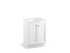 KOHLER K-99513-TK-1WA Damask 24" bathroom vanity cabinet with toe kick and 2 doors