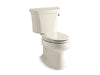 KOHLER 3998-UR-47 Wellworth Two-Piece Elongated 1.28 Gpf Toilet With Right-Hand Trip Lever And Insulated Tank in Almond