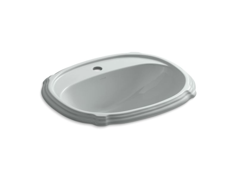 KOHLER K-2189-1-95 Portrait Drop-in bathroom sink with single faucet hole