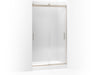 KOHLER K-706011-L Levity Sliding shower door, 82" H x 44-5/8 - 47-5/8" W, with 3/8" thick Crystal Clear glass