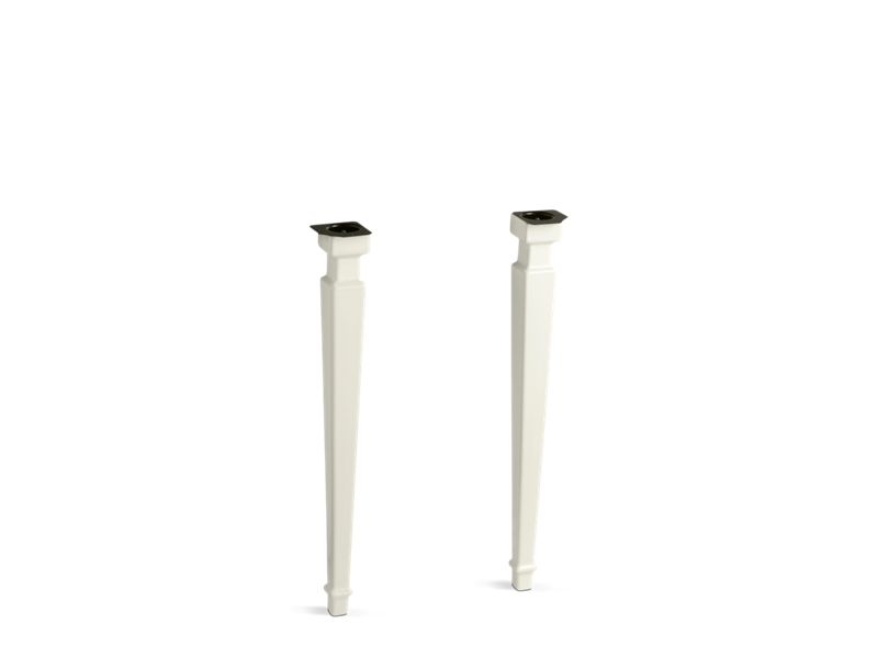 KOHLER 2318-96 Kathryn Tapered Fireclay Table Legs in Biscuit