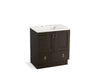 KOHLER K-99529-TK-1WC Poplin 30" bathroom vanity cabinet with toe kick, 2 doors and 1 drawer