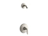 KOHLER TLS5320-4-BN Refinia Rite-Temp(R) Shower Valve Trim With Lever Handle, Less Showerhead in Vibrant Brushed Nickel