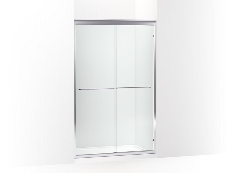 KOHLER K-702221-6L Fluence 49" - 52" W x 75-23/32" H sliding shower door with 1/4" thick Crystal Clear glass