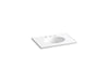 KOHLER K-2796-8 Ceramic/Impressions 31" Vitreous china vanity top with integrated oval sink