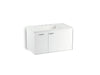 KOHLER K-99543-L-1WA Jute 36" wall-hung bathroom vanity cabinet with 1 door and 1 drawer on left