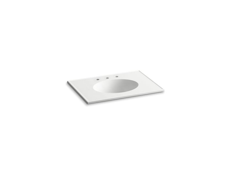 KOHLER K-2796-8 Ceramic/Impressions 31" Vitreous china vanity top with integrated oval sink