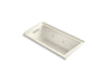 KOHLER K-1167-LH2-96 Underscore Rectangle 60" x 30" alcove whirlpool with integral flange and left-hand drain