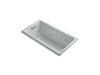 KOHLER K-852-H2-95 Tea-for-Two 60" x 32" drop-in whirlpool with reversible drain and heater without trim