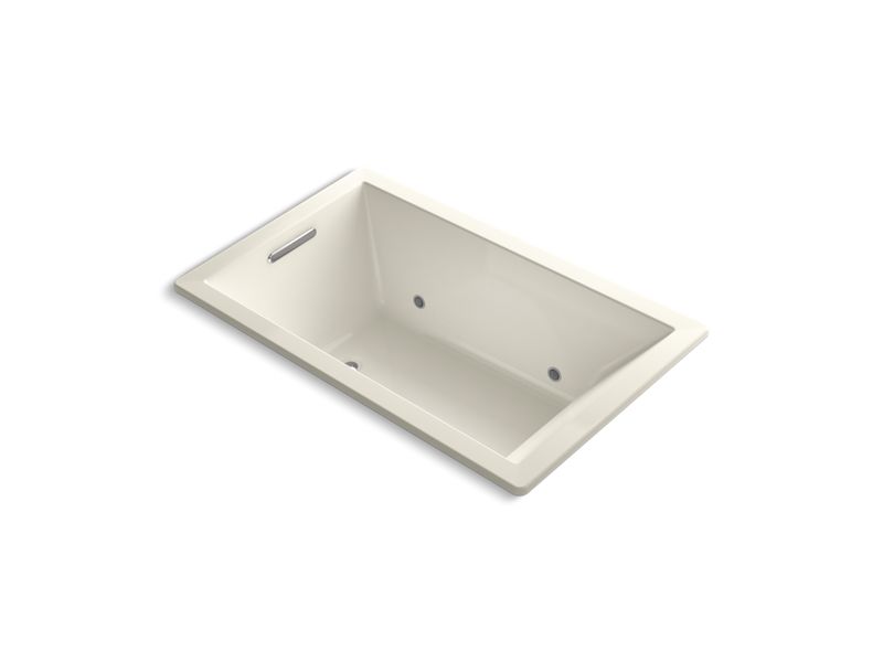 KOHLER K-1849-GCR-96 Underscore Rectangle 60" x 36" drop-in BubbleMassage(TM) Air Bath with chromatherapy