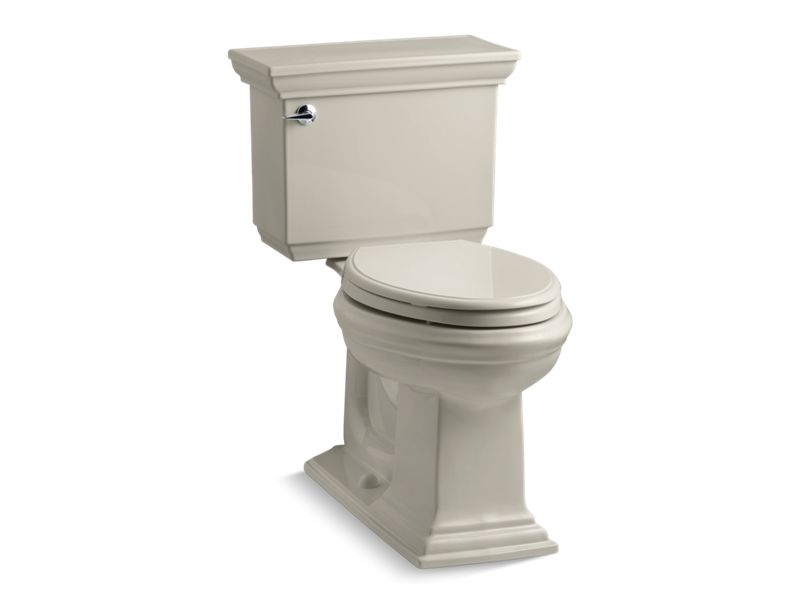 KOHLER 3817-U Memoirs Stately Two-piece elongated 1.28 gpf chair height toilet with insulated tank
