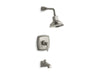 KOHLER K-TS16225-4 Margaux Rite-Temp bath and shower trim set with lever handle and NPT spout, valve not included