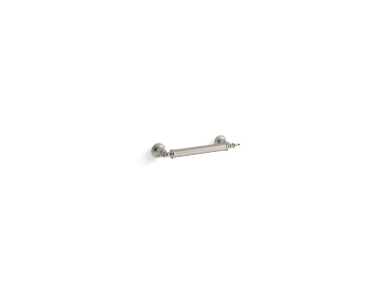 KOHLER 26528-BN Decorative 12" Grab Bar in Vibrant Brushed Nickel