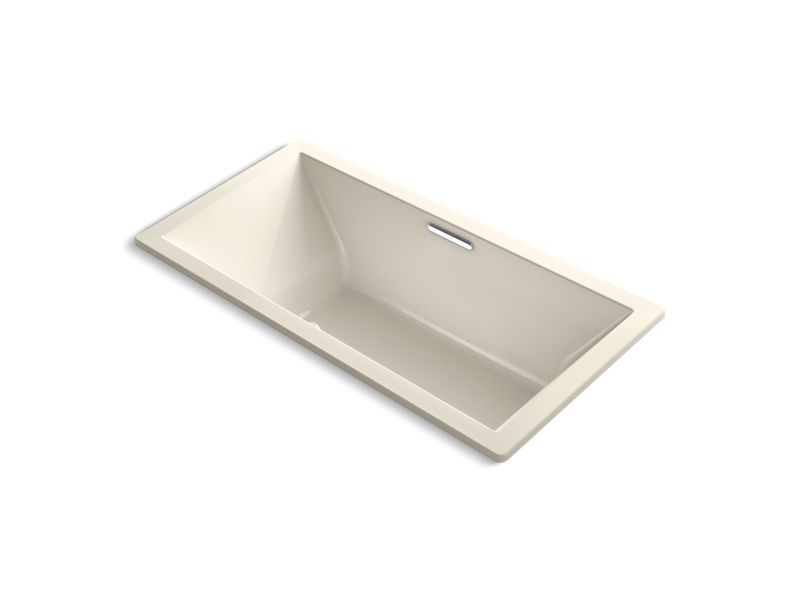 KOHLER K-1835-G-47 Underscore Rectangle 72" x 36" drop-in BubbleMassage(TM) Air Bath with center drain