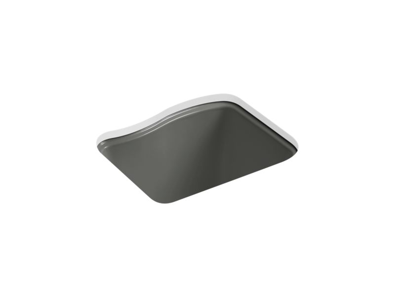 KOHLER K-6657-4U River Falls 25" x 22' x 14-15/16" undermount utility sink with 4 faucet holes