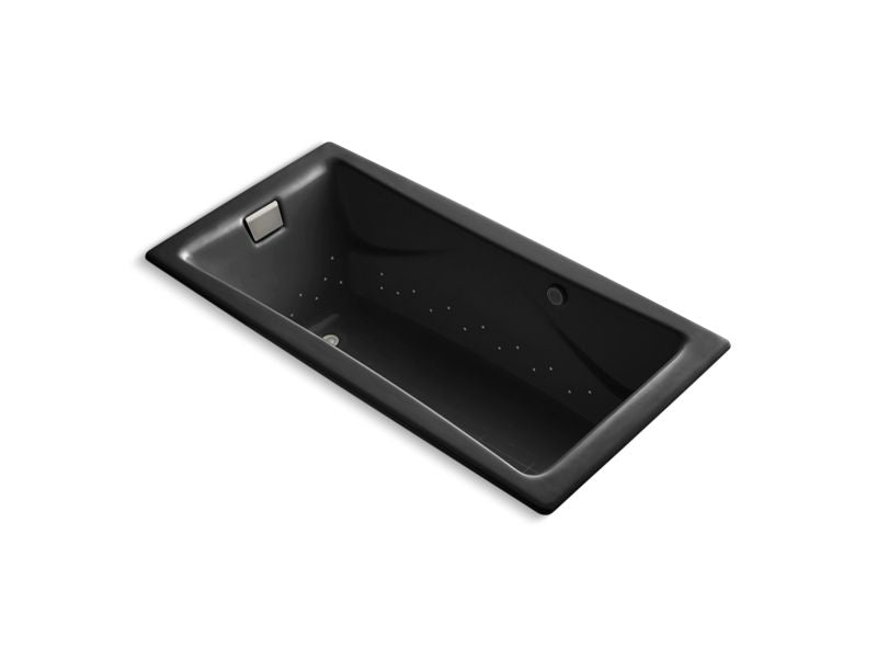 KOHLER K-865-GBN-7 Tea-for-Two 72" x 36" drop-in BubbleMassage air bath with Vibrant Brushed Nickel airjet finish