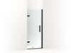 KOHLER 27582-10L-BL Composed 29-5/8"–30-3/8" W X 71-1/2" H Frameless Pivot Shower Door With 3/8" Crystal Clear Glass And Back-To-Back Vertical Door Pulls in Matte Black