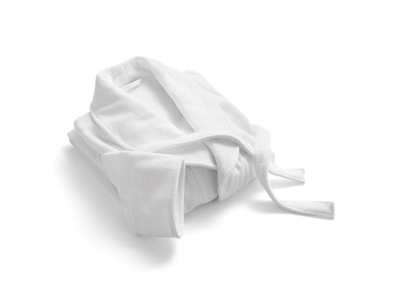 KOHLER 31511-TX-0 Turkish Bath Linens Robe With Textured Weave in White