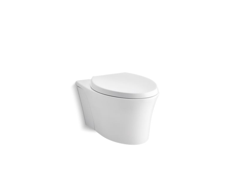 KOHLER K-6299 Veil Wall-hung compact elongated toilet, dual-flush