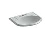 KOHLER K-2279-4-95 Devonshire Drop-in bathroom sink with 4" centerset faucet holes