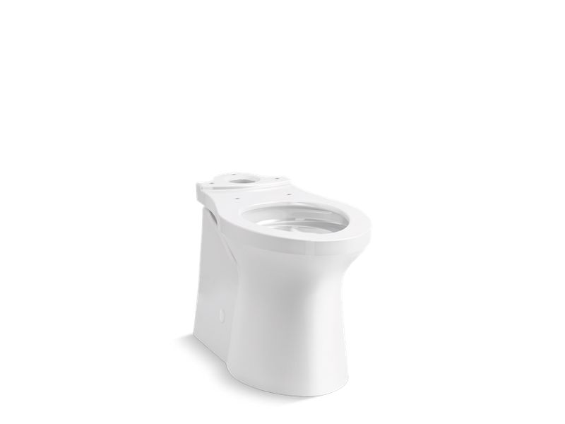 KOHLER K-20485 Irvine Comfort Height Elongated chair-height toilet bowl with ContinuousClean, Comfort Height, skirted trapway, seat not included
