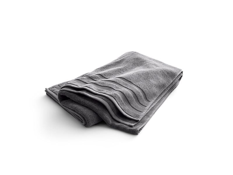 KOHLER 31506-TE-58 Turkish Bath Linens Bath Sheet With Terry Weave, 35" X 70" in Thunder Grey