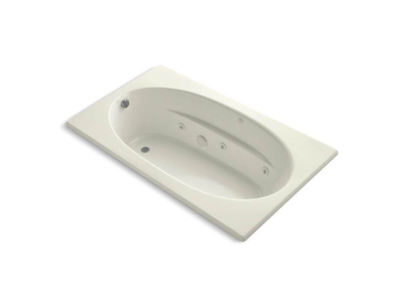 KOHLER K-1114-H-96 Windward 72" x 42" drop-in whirlpool with heater