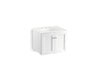KOHLER K-99513-1WA Damask 24" wall-hung bathroom vanity cabinet with 2 doors