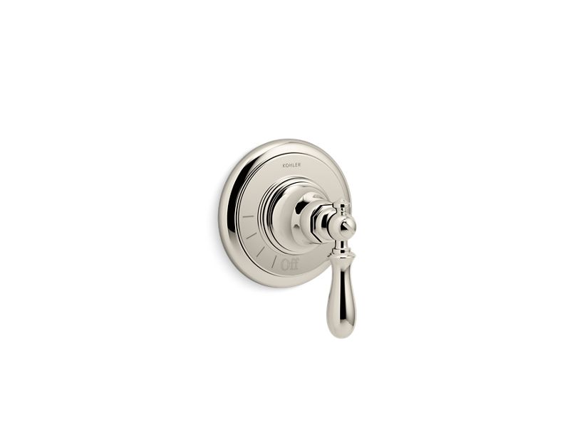 KOHLER K-T72771-9M Artifacts Volume control valve trim with swing lever handle