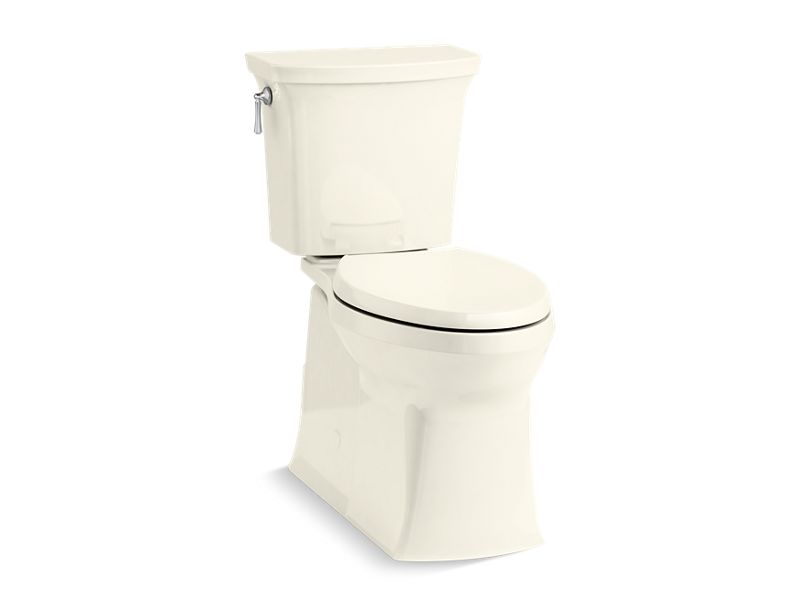 KOHLER 5709-96 Corbelle Comfort Height Continuousclean Two-Piece Elongated 1.28 Gpf Chair Height Toilet With Continuousclean Technology in Biscuit