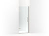 KOHLER 27582-10L-BNK Composed 29-5/8"–30-3/8" W X 71-1/2" H Frameless Pivot Shower Door With 3/8" Crystal Clear Glass And Back-To-Back Vertical Door Pulls in Anodized Brushed Nickel