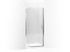 KOHLER 702011-L-SH Purist Pivot Shower Door, 72" H X 33 - 36" W, With 1/4" Thick Crystal Clear Glass in Bright Silver