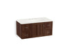 KOHLER K-99563-1WE Damask 42" wall-hung bathroom vanity cabinet with 1 door and 4 drawers