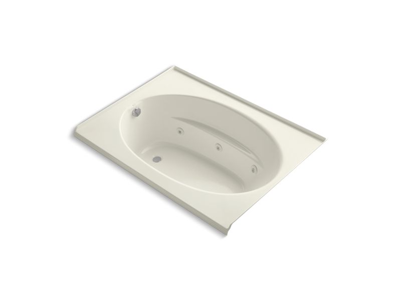 KOHLER K-1112-L-96 Windward 60" x 42" alcove whirlpool with integral flange and left-hand drain