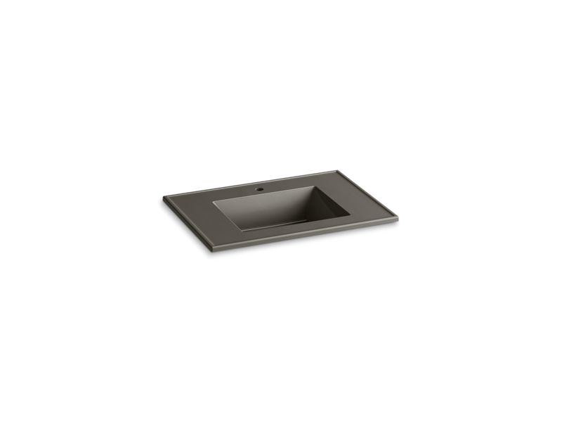 KOHLER K-2779-1 Ceramic/Impressions 31" Vitreous china vanity top with integrated rectangular sink