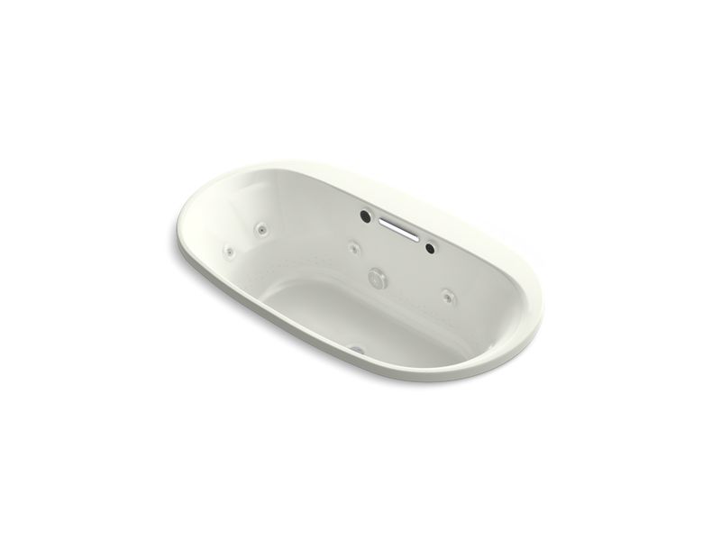 KOHLER K-5716-XH2G-NY Underscore Oval 66" x 36" drop-in whirlpool + BubbleMassage(TM) Air Bath