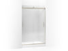 KOHLER K-706010-L Levity Sliding shower door, 74" H x 44-5/8 - 47-5/8" W, with 3/8" thick Crystal Clear glass and blade...