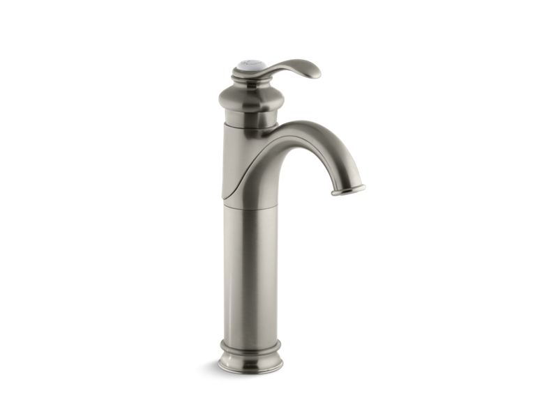 KOHLER 12183-BN Fairfax Tall Bathroom Sink Faucet With Single Lever Handle in Vibrant Brushed Nickel