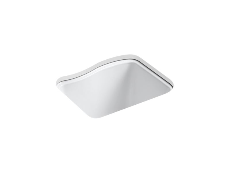 KOHLER K-6657-4U River Falls 25" x 22' x 14-15/16" undermount utility sink with 4 faucet holes