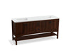 KOHLER K-99560-1WD Marabou 72" bathroom vanity cabinet with 4 doors and 2 drawers