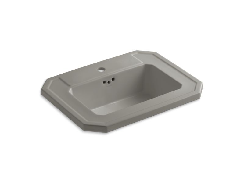 KOHLER K-2325-1-K4 Kathryn Drop-in bathroom sink with single faucet hole