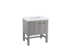 KOHLER K-CM5289-BD1 Tresham 30" bathroom vanity cabinet with sink and quartz top
