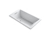 KOHLER K-1173-VBW Underscore 66" x 36" drop-in VibrAcoustic bath with Bask heated surface