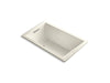 KOHLER K-1849-GHVB Underscore 60" x 36" VibrAcoustic bath with Heated BubbleMassage