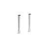 KOHLER 6617-0 Harborview 4-1/8"X 26-5/8" High Fireclay Legs (Pair) in White