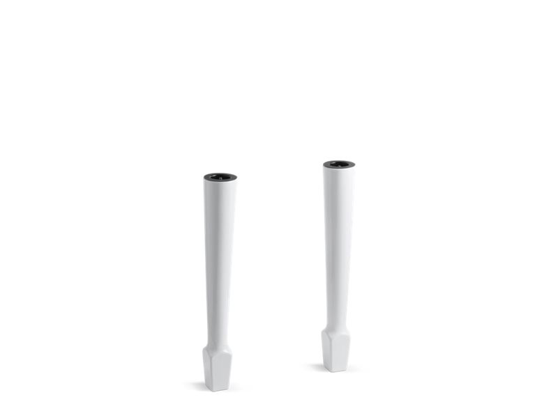 KOHLER 6617-0 Harborview 4-1/8"X 26-5/8" High Fireclay Legs (Pair) in White