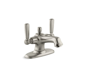 KOHLER K-10579-4 Bancroft Monoblock bathroom sink faucet, 1.2 gpm