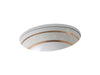 KOHLER K-14218-FG Flight of Fancy with Gold Caxton 19-1/4" oval undermount bathroom sink, no overflow