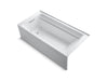 KOHLER K-1124-GHLA Archer 72" x 36" alcove Heated BubbleMassage air bath, left drain